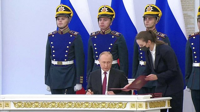 Putin formaliza la anexión a Rusia de cuatro regiones de Ucrania