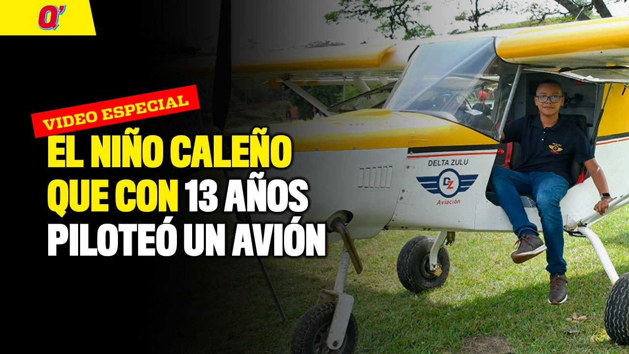 El niño caleño. Que con 13 años piloteó un avión | Qhubo Cali