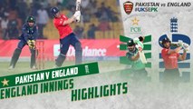 England Innings Highlights | Pakistan vs England | 6th T20I 2022 | PCB | MU2T