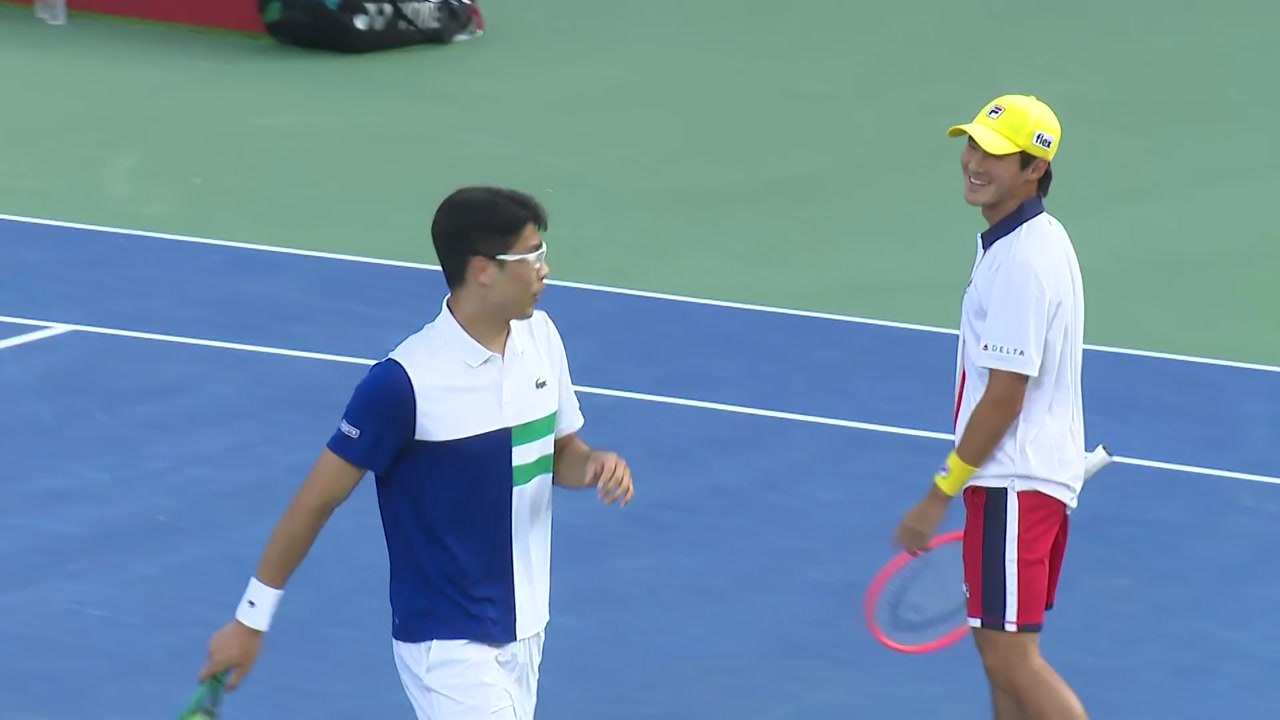 정현-권순우, 코리아오픈 테니스 복식 4강 진출 / YTN