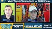 Game Day Picks Show Live Expert MLB NCAAF Picks - Predictions, Tonys Picks 9/30/2022