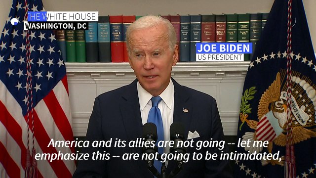 US, allies not 'intimidated' by Putin: Biden