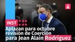Aplazan para octubre revisión de Coerción para Jean Alain Rodríguez