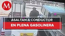 Captan asalto a camioneta en gasolinera de Tonalá