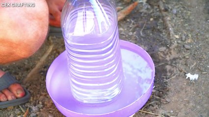 Cara membuat tempat minum ayam !! How to make a place to eat chicken ..??