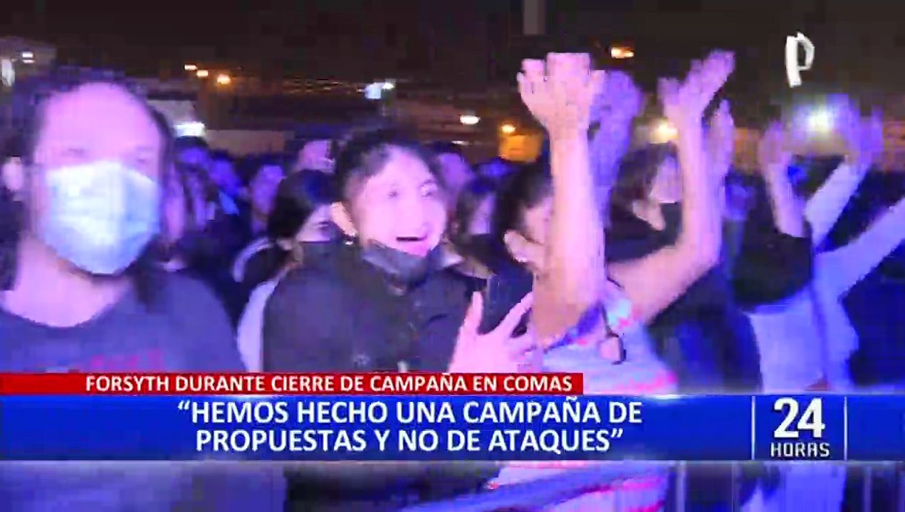 George Forsyth: candidato de Somos Perú cierra campaña en Comas