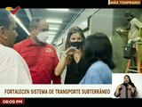 Vicepdta. Delcy Rodríguez realiza inspección de las obras ejecutadas en el Sistema Metro de Caracas