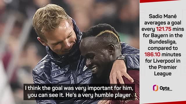 Nagelsmann hoping goal frees up thoughtful Mane