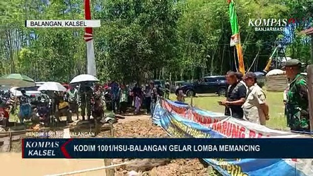 SERU! Meriahkan HUT TNI KE-77, Kodim 1001/ HSU-Balangan Gelar Lomba Mancing