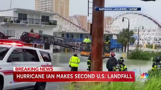 La tempête Ian s'est abattue cette nuit avec ses vents violents et ses fortes pluies sur la Caroline du Sud, après avoir dévasté une partie de la Floride où elle a fait plusieurs dizaines de victimes