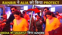 Ranbir Kapoor PROTECTS Wife Alia Bhatt From Crowd, Smartly Ignores Media Questions