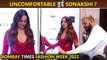 Sonakshi Feels Uncomfortable In Tight Dress | Talks About Her Films | Bombay Times Fashion Week 2022