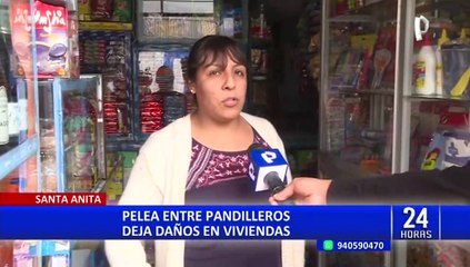 Santa Anita: Pelea entre pandilleros deja daños en viviendas