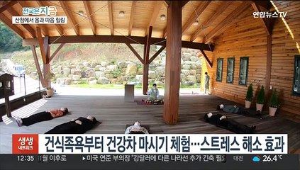 숲속에서 지친 심신 치유…산청 '치유의 숲' 개장
