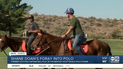 'Captain Coyote' Shane Doan tries his hand at polo