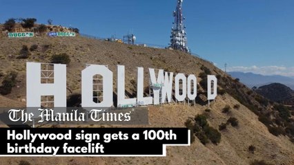 Hollywood sign gets a 100th birthday facelift