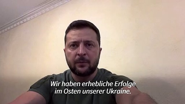 Selenskyj vermeldet erhebliche Erfolge bei Gegenoffensive