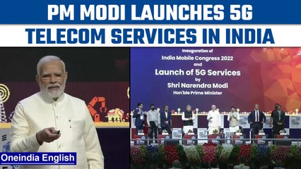 PM Modi launches 5G mobile services, calls it a gift from telecom industry | Oneindia news *News