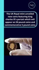 New UK coins featuring king Charles lll's portrait uneiled