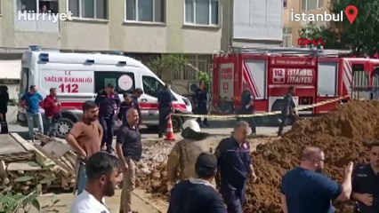 Maltepe'de inşaat alanında göçük