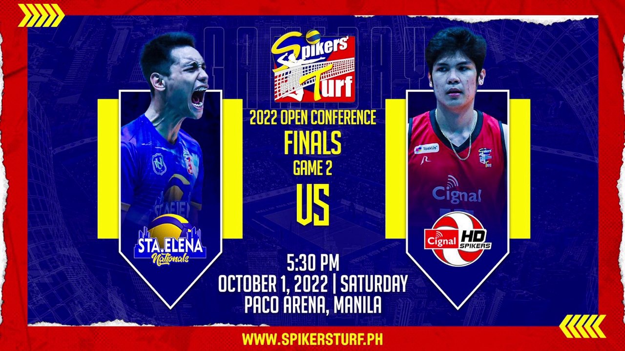 GAME 2 OCTOBER 01, 2022 |  NU-STA.ELENA NATIONS vs CIGNAL HD SPIKERS | FINALS  GAME 2 OF 2022 SPIKERS' TURF S5 OPEN CONFERENCE