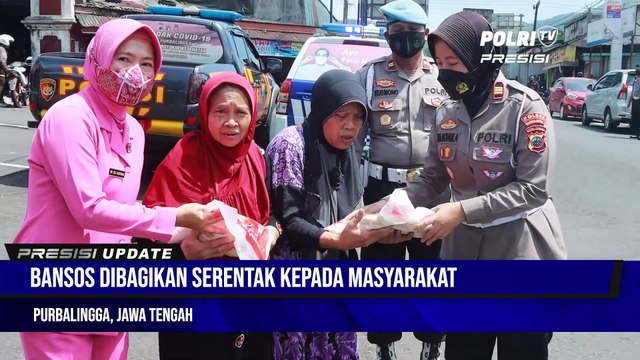 Polres Purbalingga Gandeng Mahasiswa Salurkan Bantuan Sosial Kepada Masyarakat