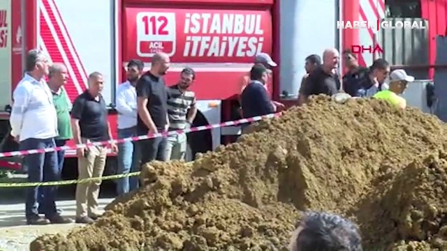 Maltepe’de istinat duvarı çöktü: 2 işçi göçük altında kaldı