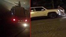 Yer: İstanbul! Yabancı uyruklu kadın, lüks aracın üstüne çıkıp, dehşet saçtı