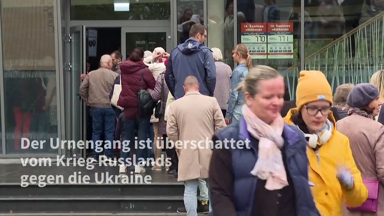Wahlen in Lettland im Schatten des Krieges in der Ukraine