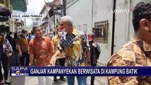 Gubernur Jawa Tengah, Ganjar Pranowo Kampanyekan Berwisata di Kampung Batik