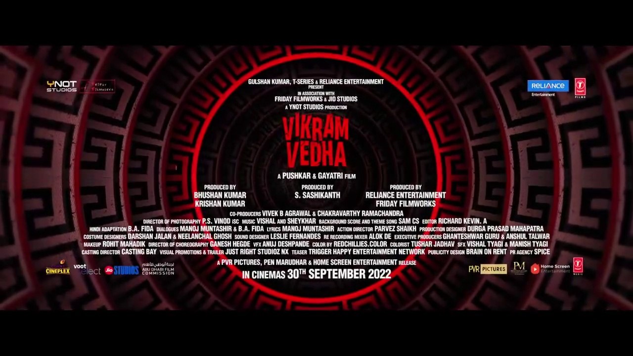 Vikram Vedha Official Trailer || Hrithik Roshan, Saif Ali Khan, Pushkar & Gayatri || IN CINEMAS 30 SEPT