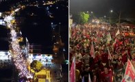 Com passeata, carreata e motociata juntos, evento pró-Lula em Cajazeiras leva milhares às ruas