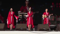 4. Dünya Göçebe Oyunları'nda Gürcü müzik grup Trio Mandili konser verdi