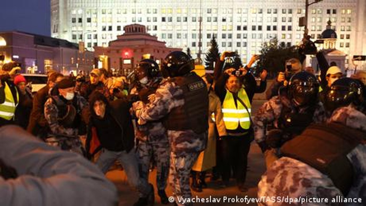 Russland: Proteste gegen Putins Mobilmachung