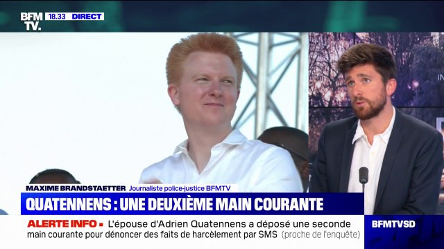 Une nouvelle main courante a été déposée, la semaine dernière, par l'épouse d'Adrien Quatennens
