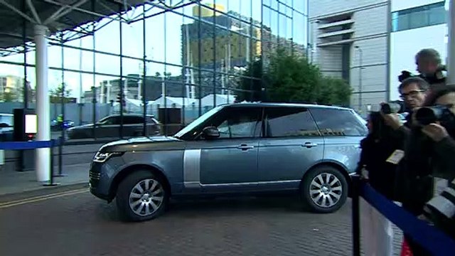 Liz Truss arrives at the Conservative Party conference