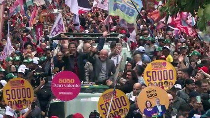 Lula y Bolsonaro cierran campaña en Brasil entre consignas y bocinazos