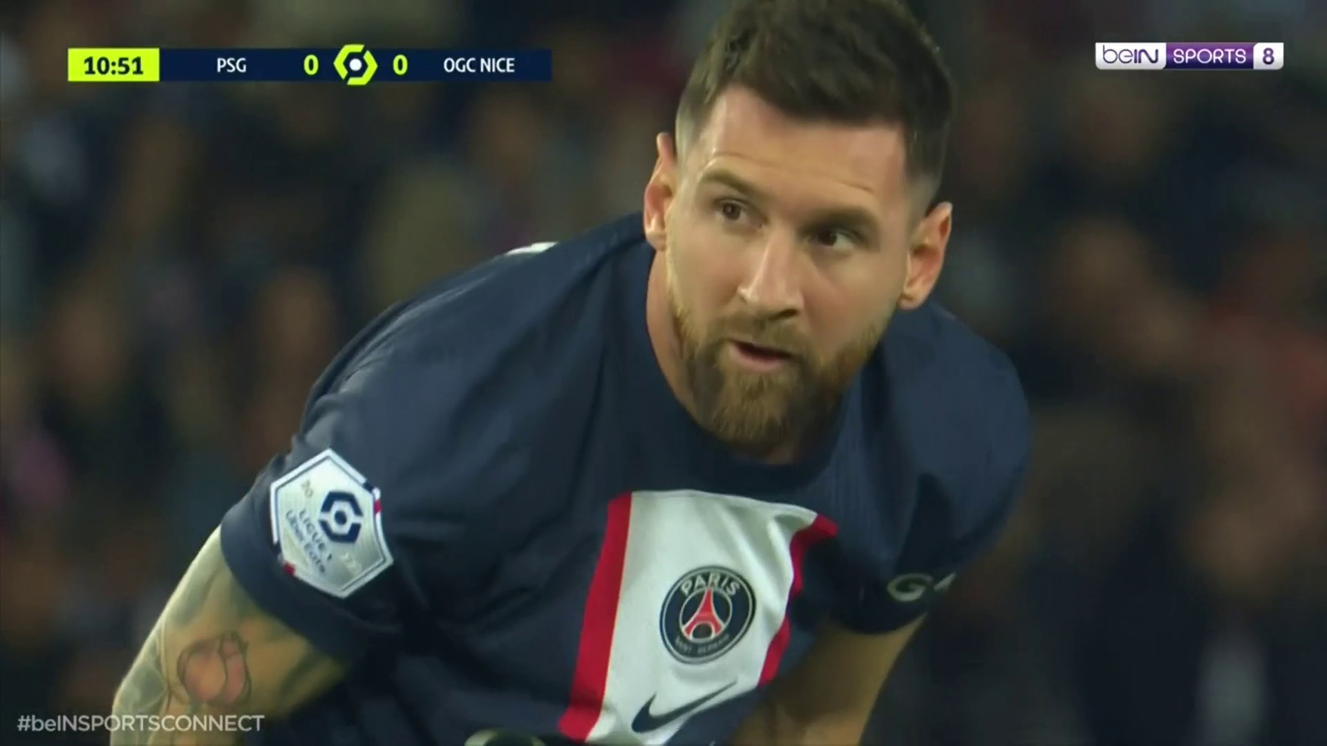 Así le pegó MESSI su primer TIRO LIBRE del día