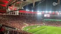 Torcida do Flamengo comparece em peso no Maracanã no jogo contra o RB Bragantino