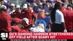Oklahoma’s Damond Harmon Carted Off Field on Stretcher After Scary Hit