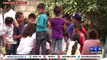 Enfermedades y hacinamiento aquejan a familias albergadas en escuelas en Santa Rosa de Copán
