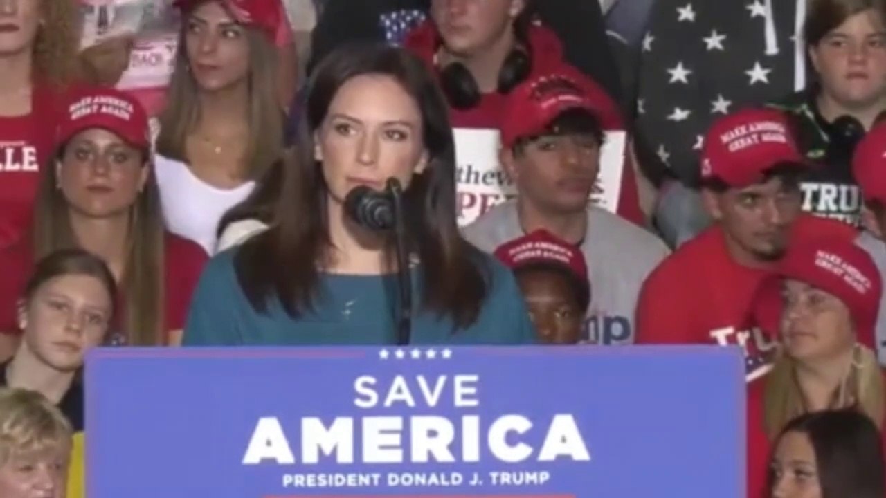 Tudor Dixon, the beauty governor, Speaks at Save America Rally in Warren, MI  10/02/2022