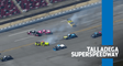 Enfinger cuts tire, collects multiple drivers at Talladega