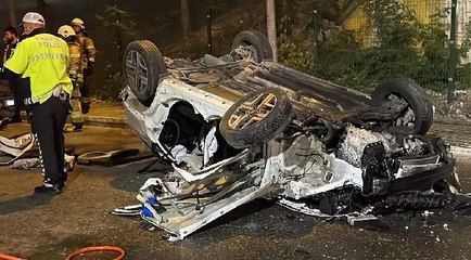 Köprüden düşen otomobilin sürücüsü öldü