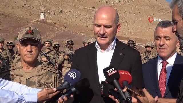Son Dakika | İçişleri Bakanı Süleyman Soylu, Şehit Jandarma Yüzbaşı Yunus Çelebi Üs bölgesinde açıklamalarda bulundu