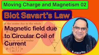 Moving Charges & Magnetism 02: Biot Savart’s Law: Magnetic Field due to Circular Coil of Current