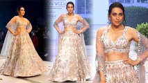 Bombay Times Fashion Week :Karishma Kapoor In Pastel Lehenga Ramp Walk Video | Boldsky*Entertainment