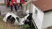 Son dakika gündem: ZONGULDAK - Duvara çarpıp evin bahçesine devrilen otomobilin sürücüsü öldü