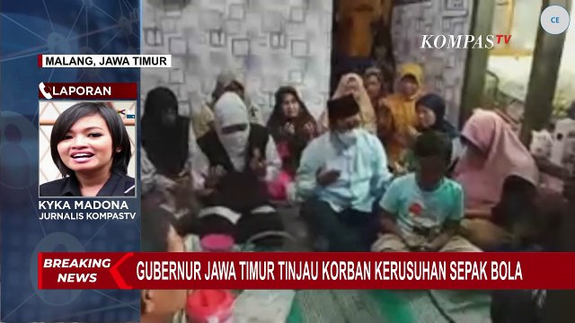 Gubernur Jatim, Khofifah Indar Temui Keluarga Korban Kericuhan Kanjuruhan di Rumah Duka