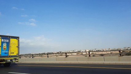 A beautiful view of Jeddah city from the streets of Jeddah.